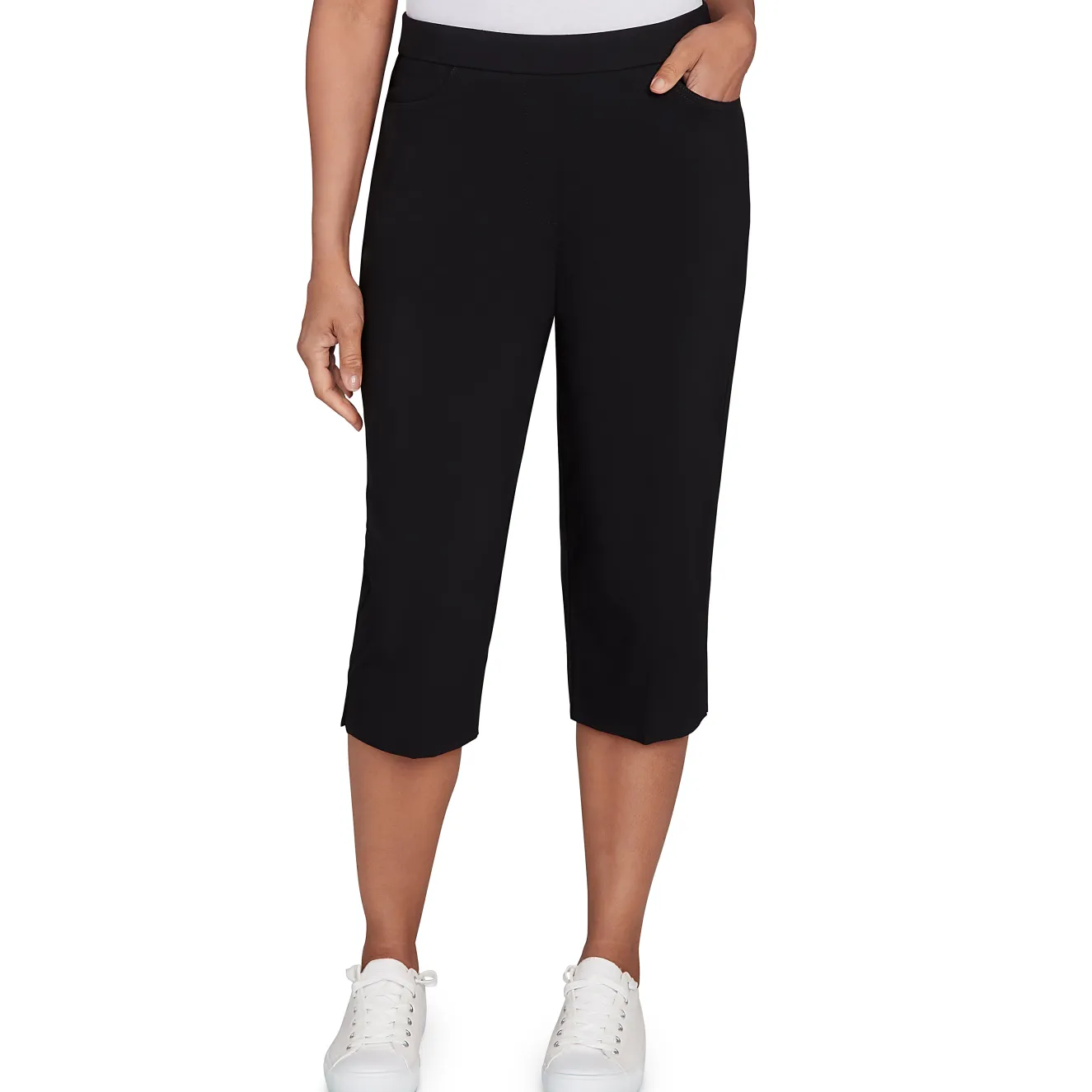 Alfred Dunner Women's Allure Stretch Clamdigger Pant