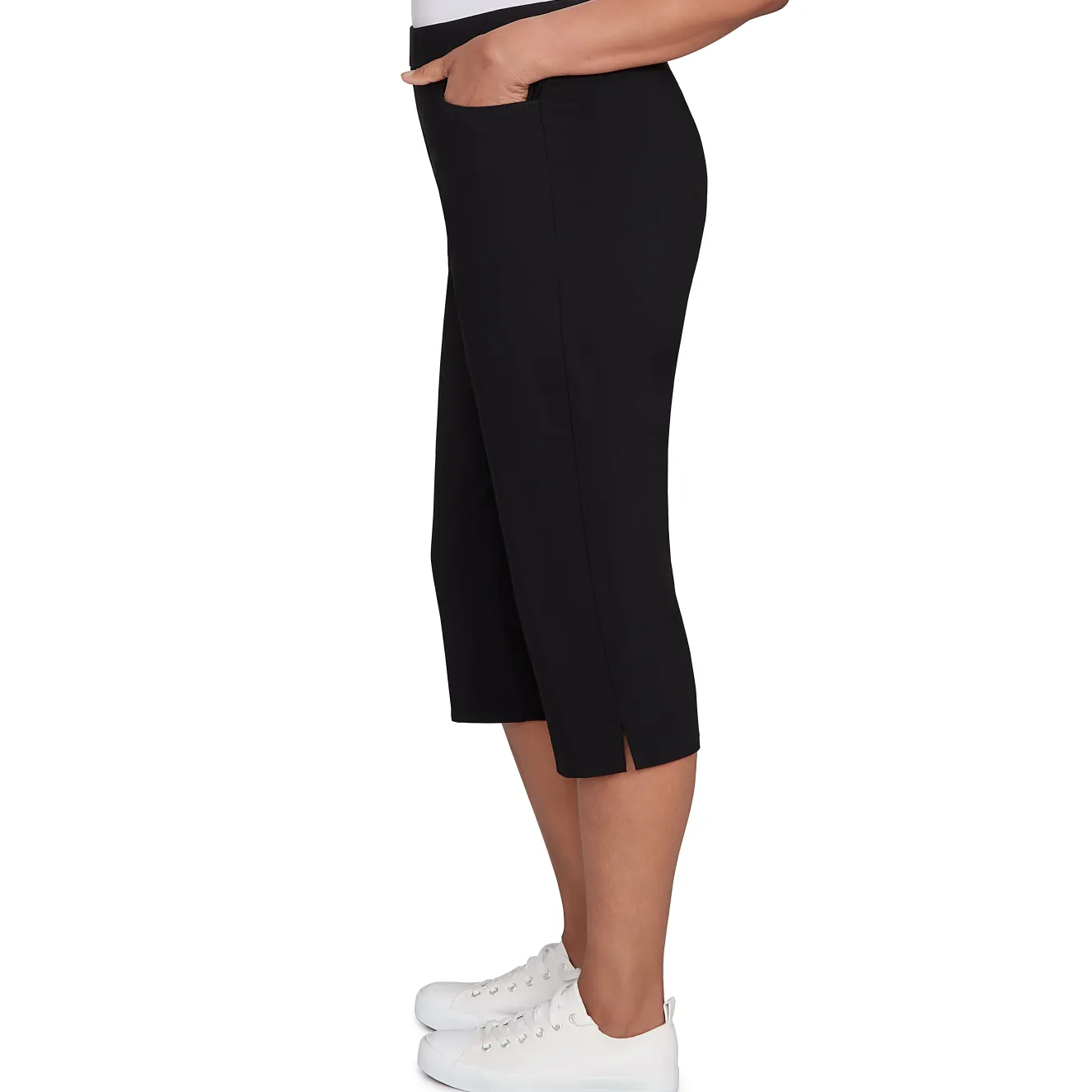 Alfred Dunner Women's Allure Stretch Clamdigger Pant
