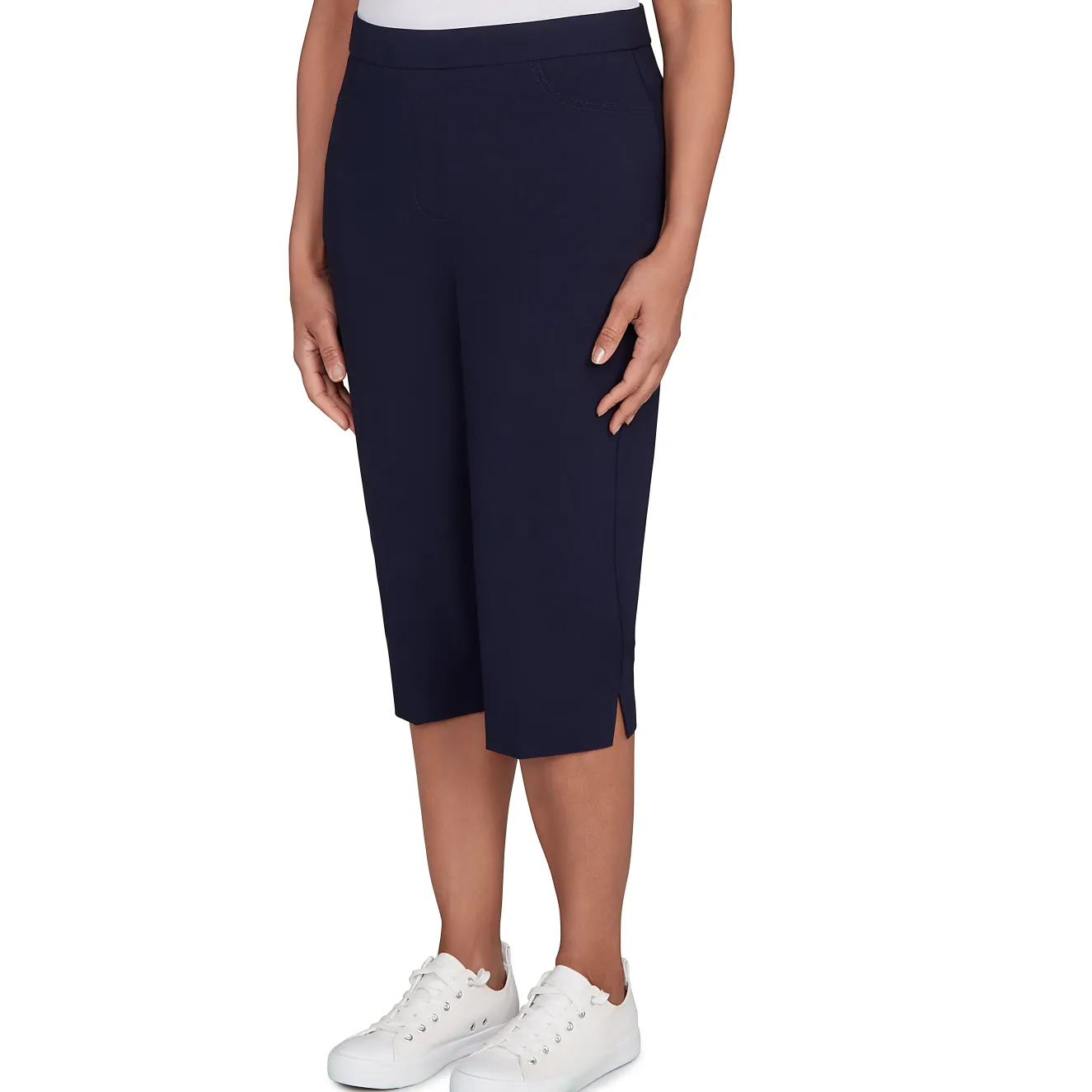 Alfred Dunner Women's Allure Stretch Clamdigger Pant