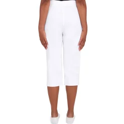 Alfred Dunner Women's Allure Stretch Clamdigger Pant