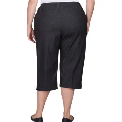 Alfred Dunner Women's Relaxed Fit Denim Capri - Plus