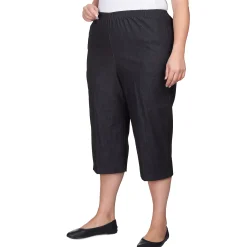 Alfred Dunner Women's Relaxed Fit Denim Capri - Plus