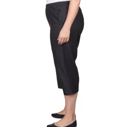 Alfred Dunner Women's Relaxed Fit Denim Capri - Plus