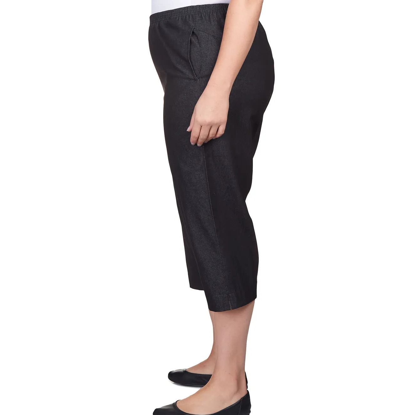 Alfred Dunner Women's Relaxed Fit Denim Capri - Plus