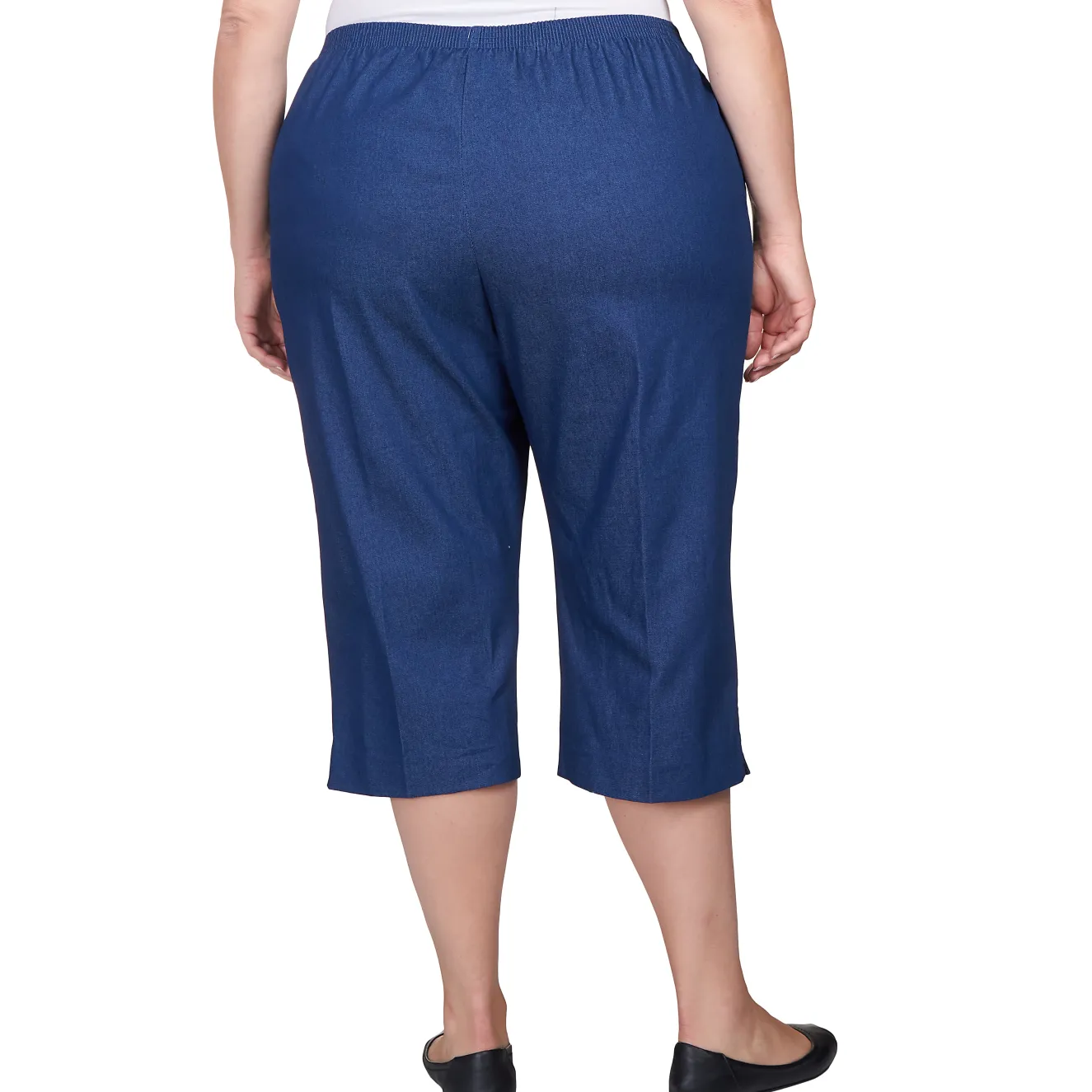 Alfred Dunner Women's Relaxed Fit Denim Capri - Plus