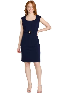 Belted Sheath Dress