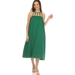 Braided Strap Midi Dress