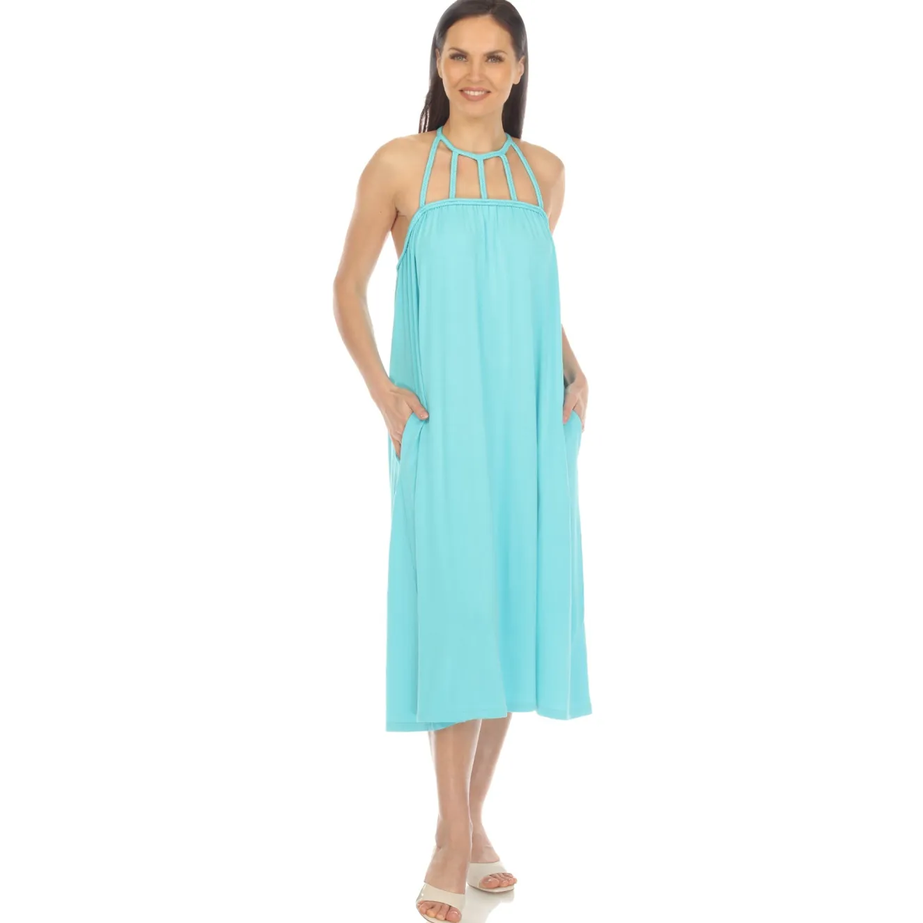 Braided Strap Midi Dress