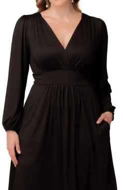 Diana Long Sleeve Midi Dress - Plus