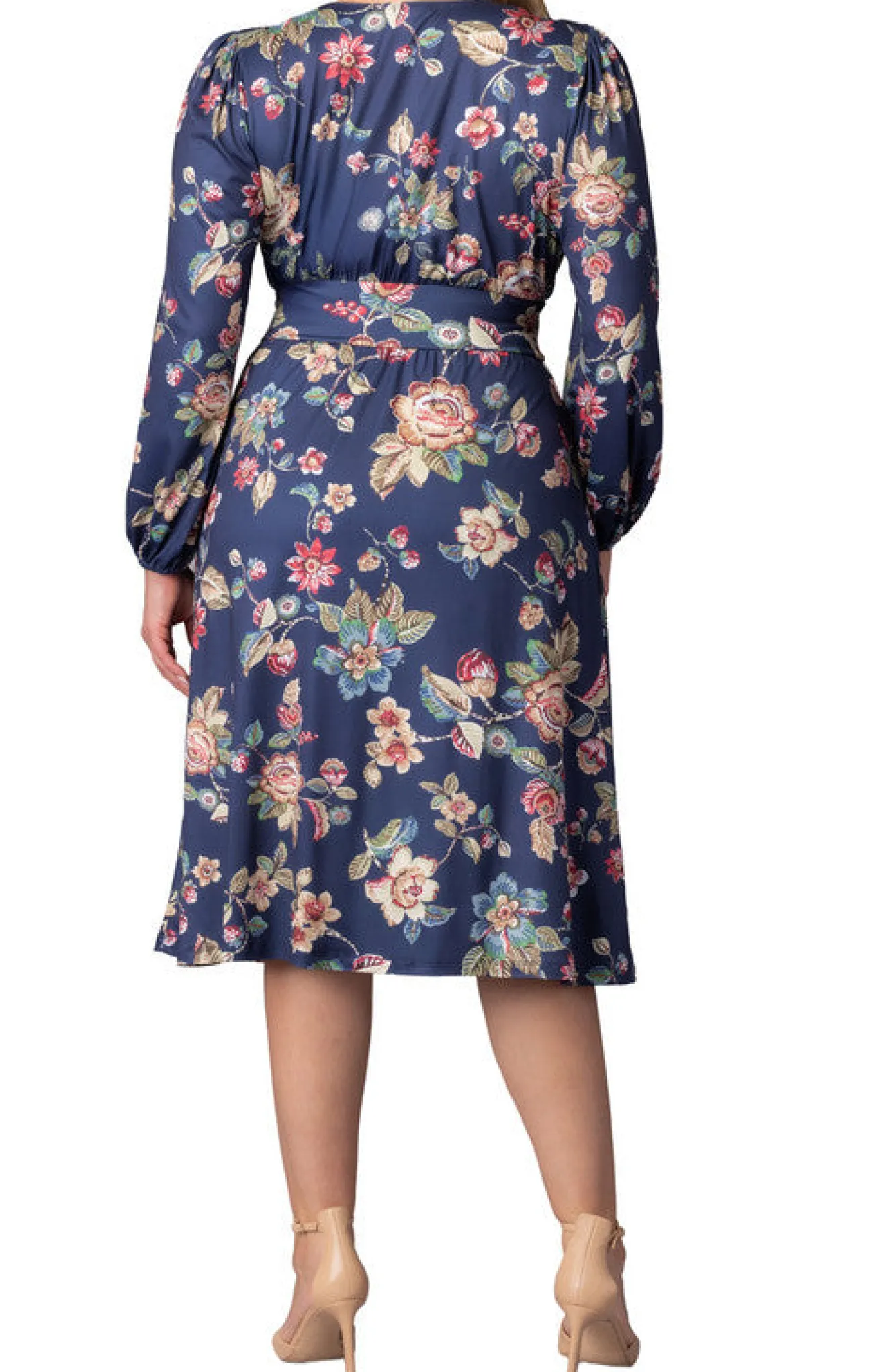 Diana Long Sleeve Midi Dress - Plus