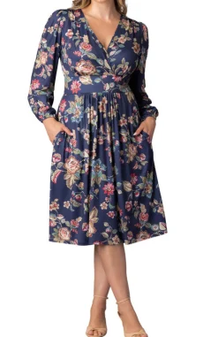 Diana Long Sleeve Midi Dress - Plus
