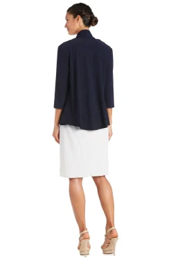 Drape Front Jersey Shrug - Black