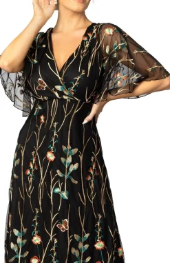 Embroidered Elegance Evening Gown