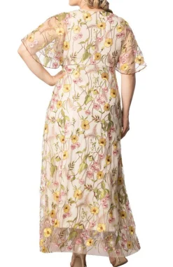 Embroidered Elegance Evening Gown - Plus