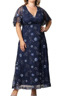 Embroidered Elegance Evening Gown - Plus