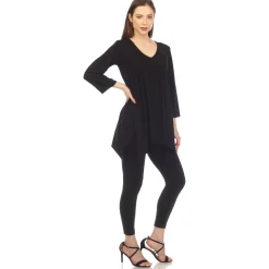 Empire Waist V-Neck Tunic Top