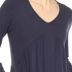 Empire Waist V-Neck Tunic Top