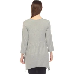 Empire Waist V-Neck Tunic Top