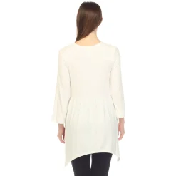 Empire Waist V-Neck Tunic Top