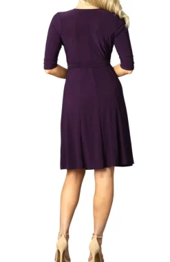 Essential Wrap Dress in Plum Passion