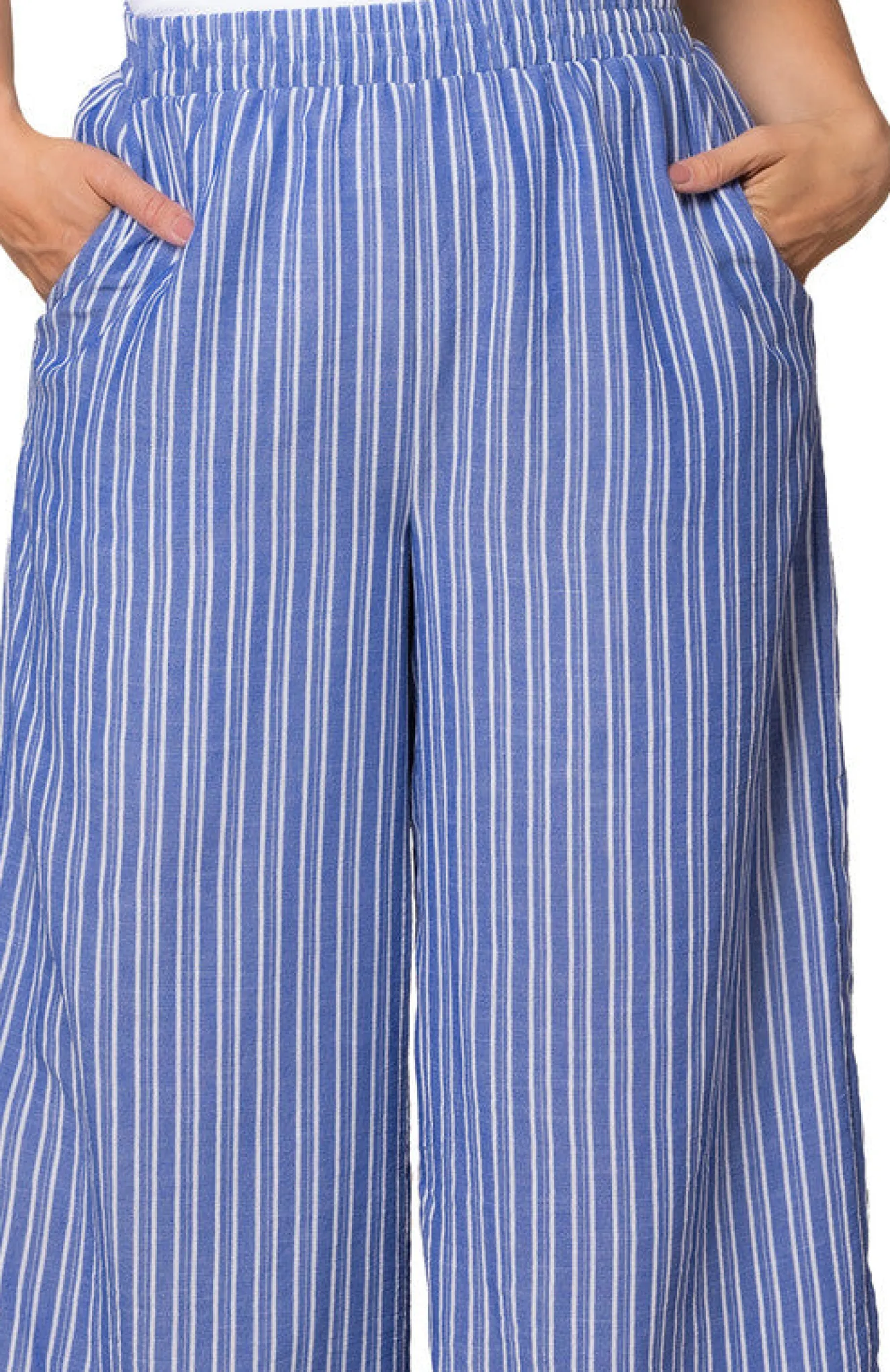 Eva Wide Leg Palazzo Pants - Plus