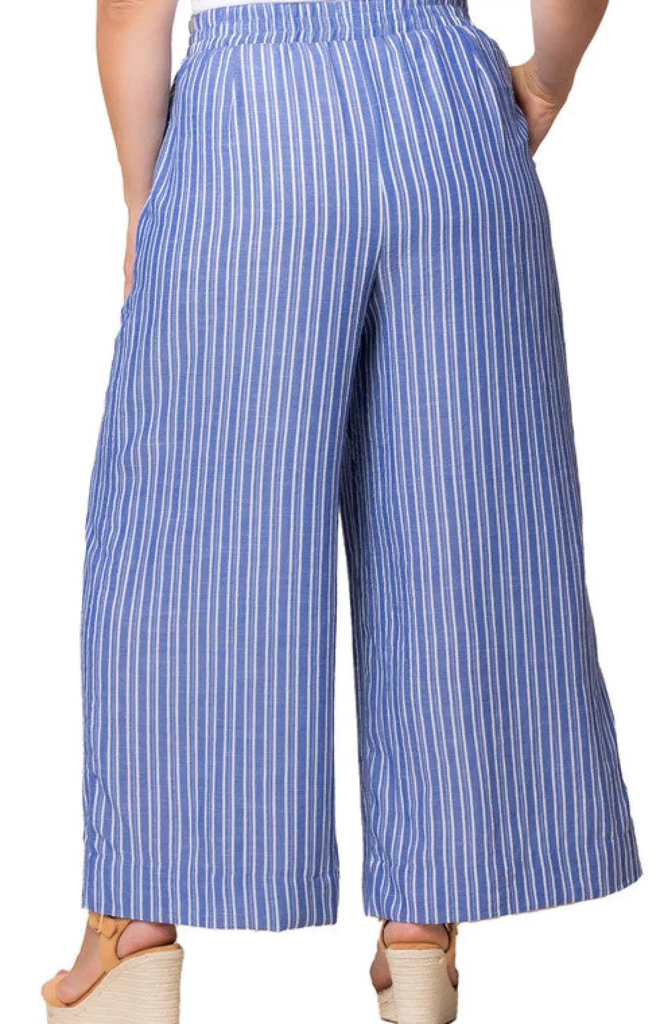 Eva Wide Leg Palazzo Pants - Plus