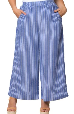 Eva Wide Leg Palazzo Pants - Plus