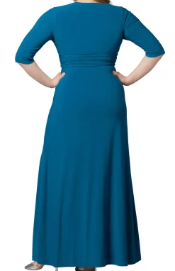 Evening Romance Gown- Aegean Blue -Plus