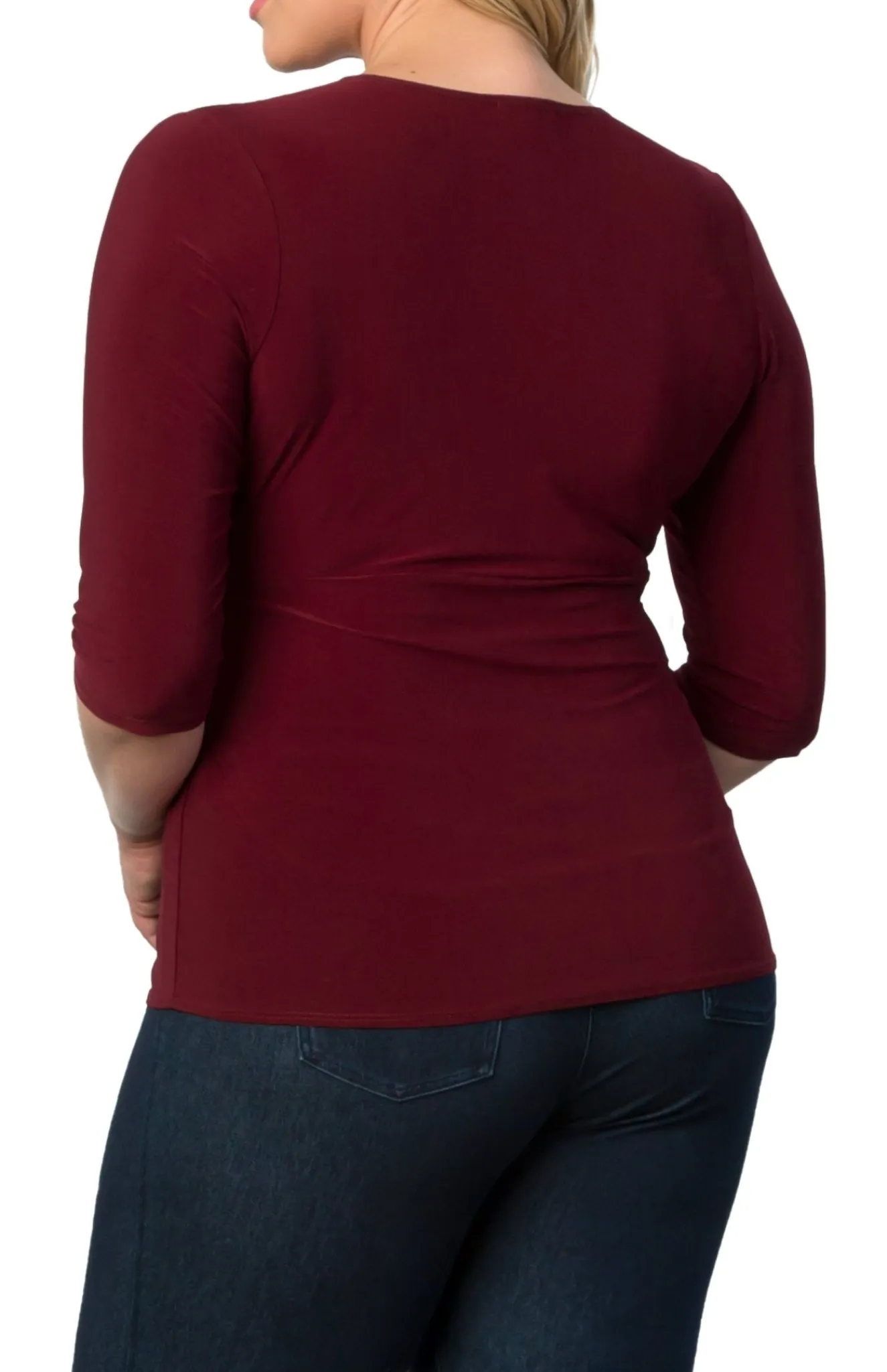 Femme Fatale Faux Wrap Top - Plus