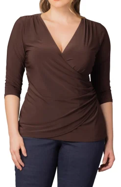 Femme Fatale Faux Wrap Top - Plus