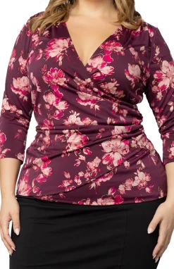 Femme Fatale Faux Wrap Top - Plus