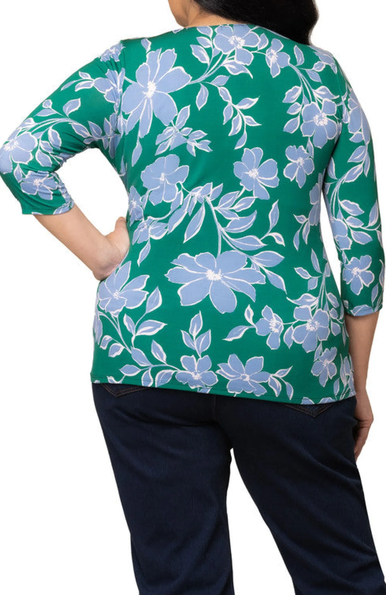 Femme Fatale Faux Wrap Top - Plus