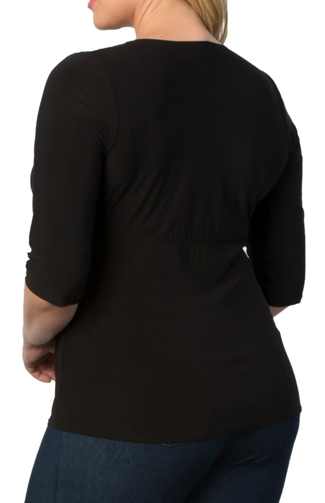 Femme Fatale Faux Wrap Top - Plus