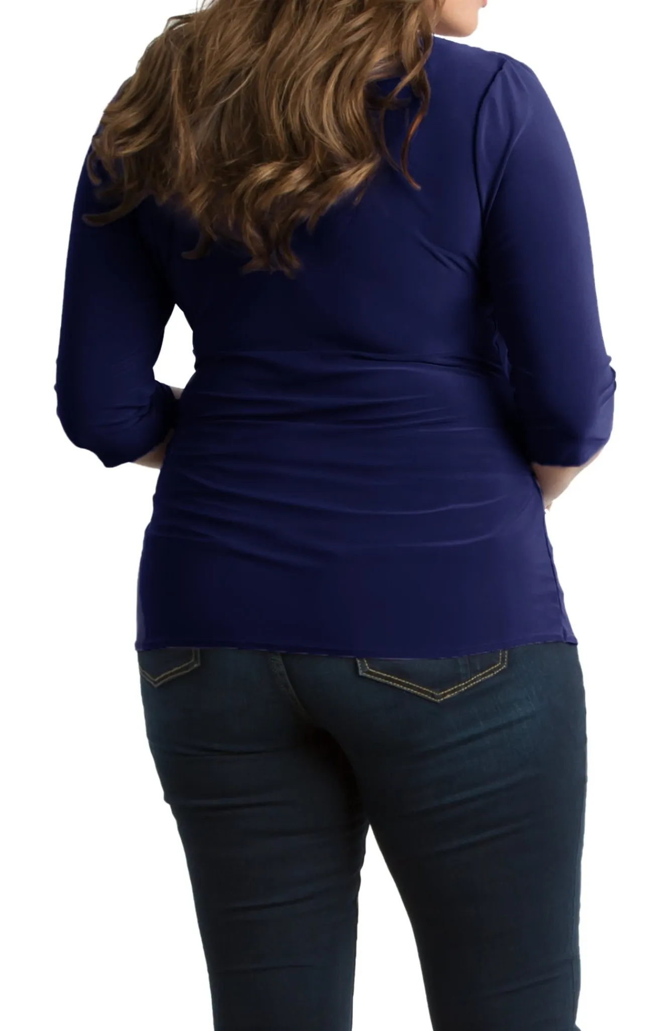Femme Fatale Faux Wrap Top - Plus