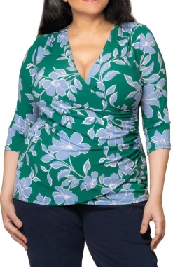 Femme Fatale Faux Wrap Top - Plus