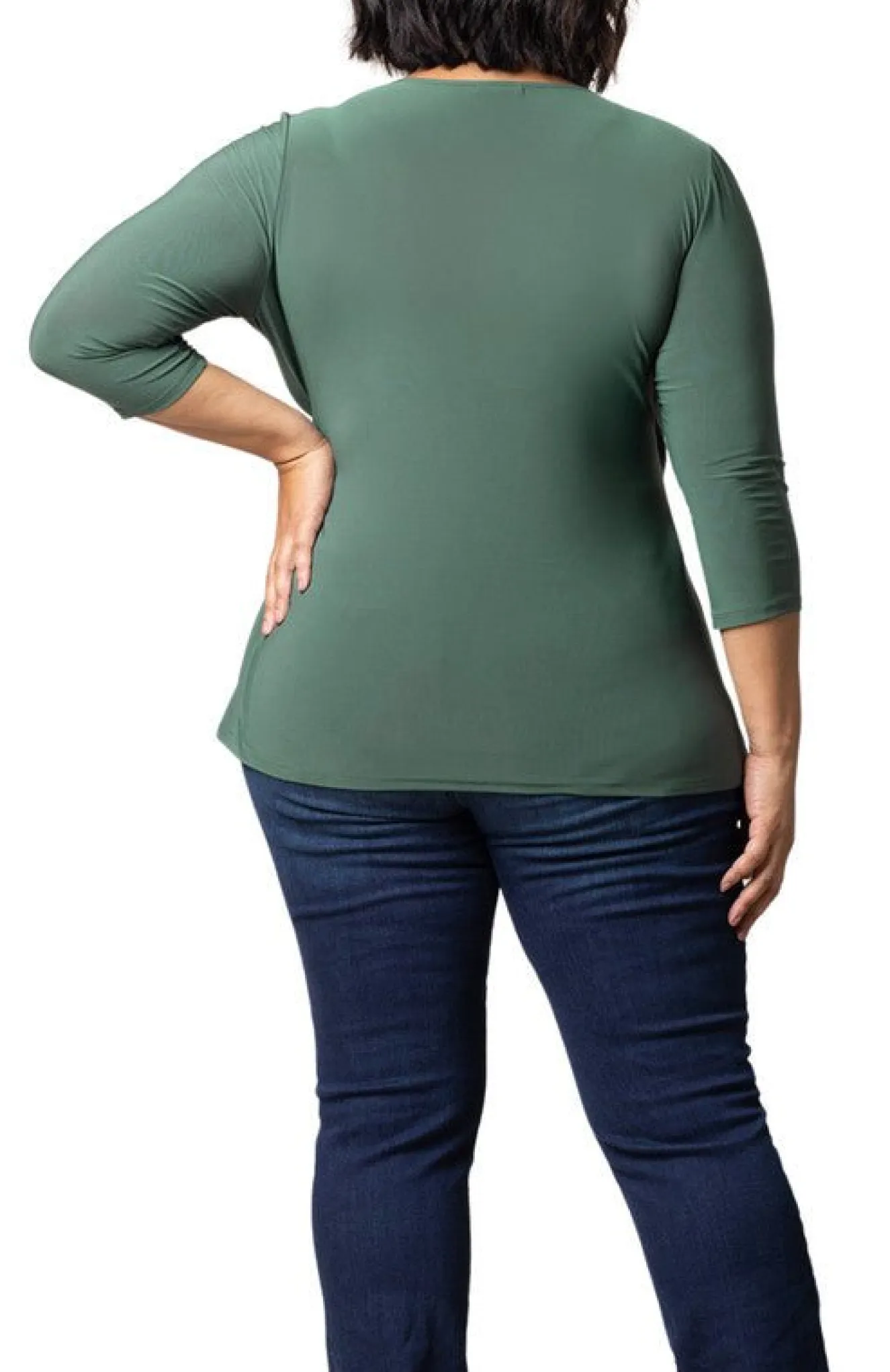 Femme Fatale Faux Wrap Top - Plus