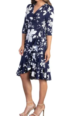 Flirty Flounce Wrap Dress