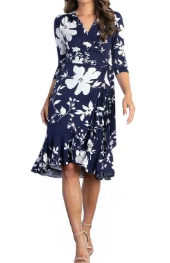 Flirty Flounce Wrap Dress