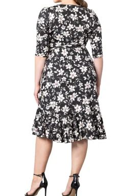 Flirty Flounce Wrap Dress - Plus