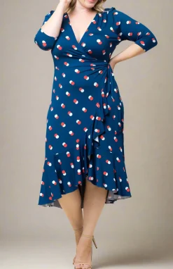 Flirty Flounce Wrap Dress - Plus