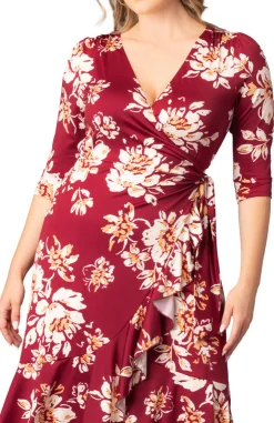 Flirty Flounce Wrap Dress - Plus