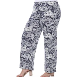 Floral Paisley Palazzo Pants - Plus