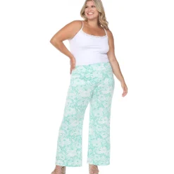 Floral Paisley Palazzo Pants - Plus