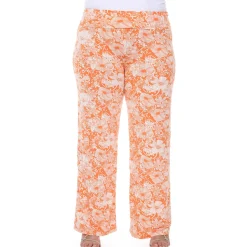 Floral Paisley Palazzo Pants - Plus