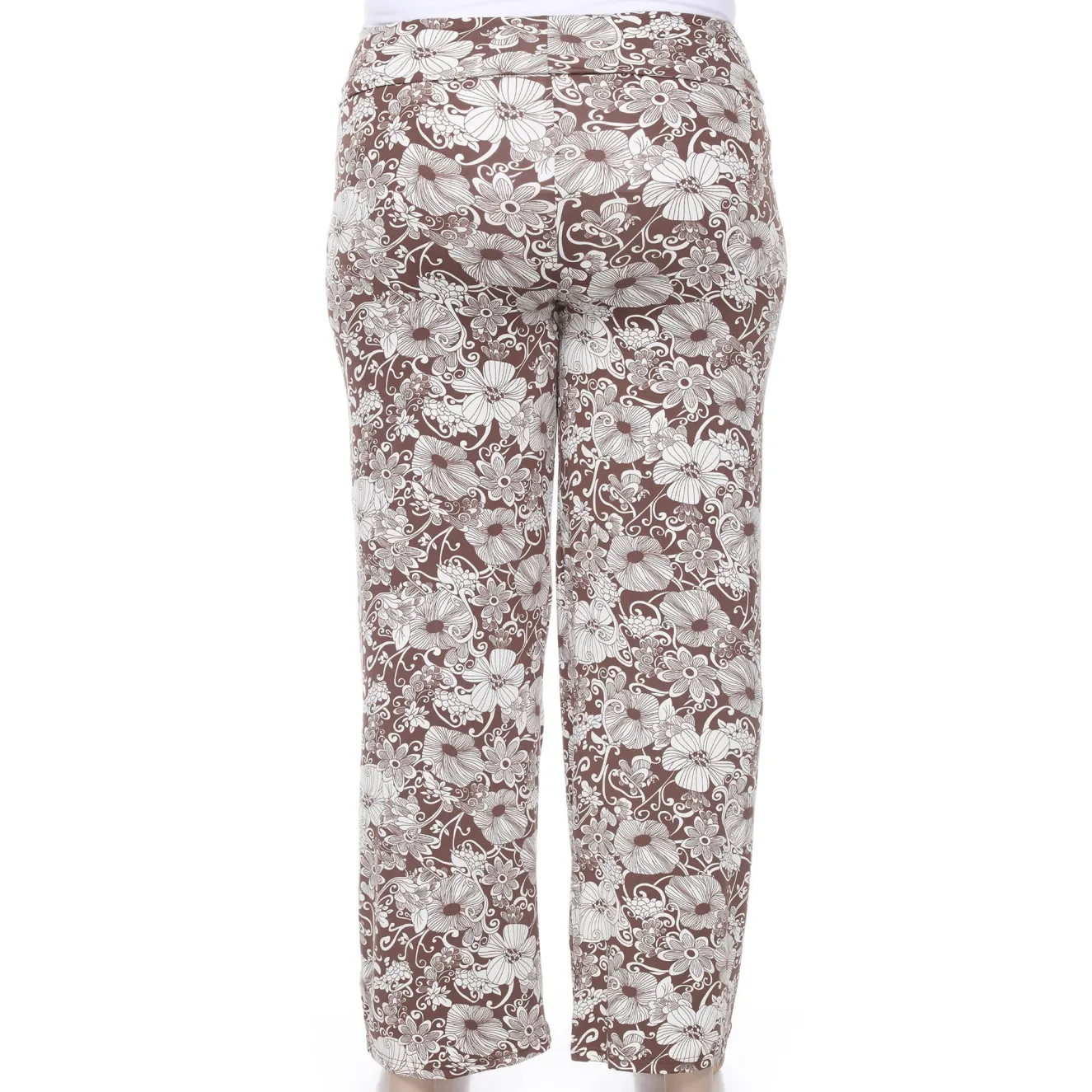 Floral Paisley Palazzo Pants - Plus
