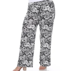 Floral Paisley Palazzo Pants - Plus