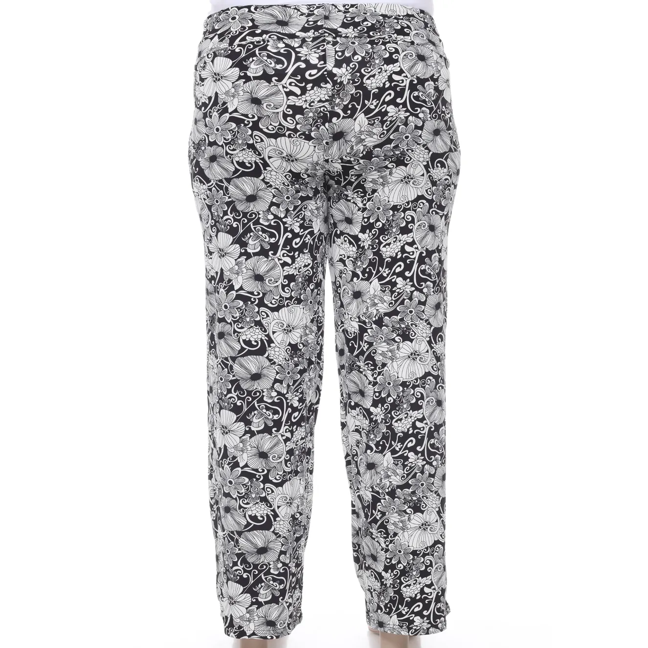 Floral Paisley Palazzo Pants - Plus