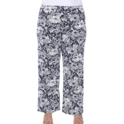 Floral Paisley Palazzo Pants - Plus