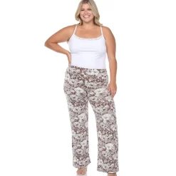 Floral Paisley Palazzo Pants - Plus