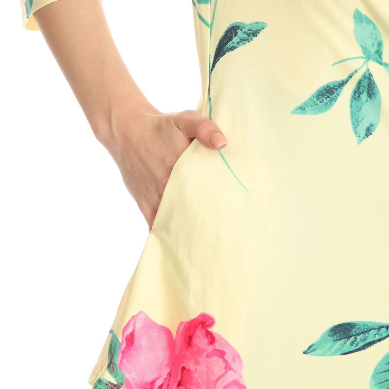 Floral Printed Cold Shoulder Tunic